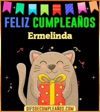 GIF Feliz Cumpleaños Ermelinda